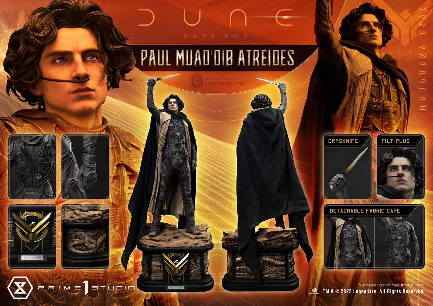 Real Elite Masterline Paul Atreides collectible scale model made of plastics by Tokyo Figure