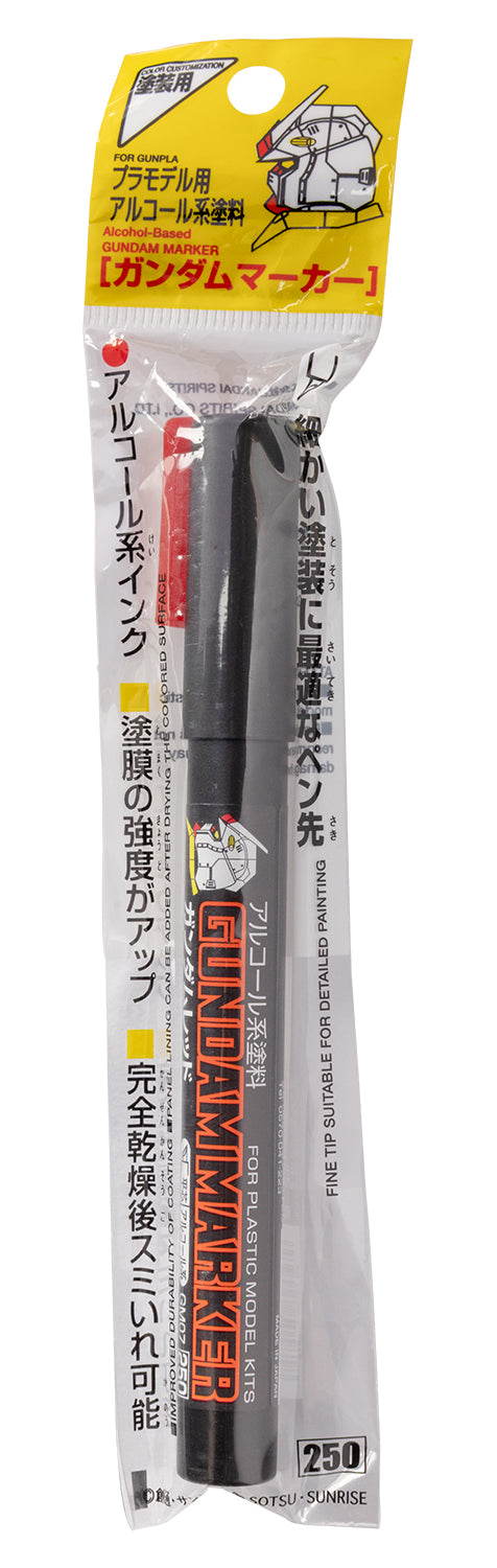 Mr. Hobby GM07 Gundam Marker Red Felt-Tip Pen Red color Chisel Tip in original packaging by GSI Creos