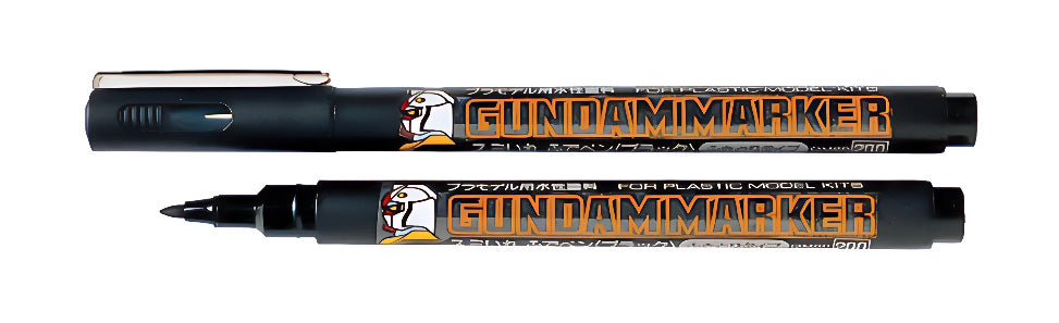 Mr. Hobby GM21 Gundam Marker Gray Felt-Tip Pen Gray color Extra Fine Tip without cap by GSI Creos