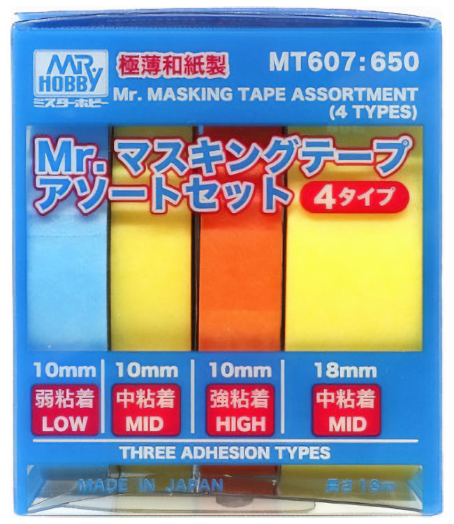 MT607 Mr. Masking Tape Assortment, Masking Materials by Mr. Hobby made of Japanese Paper