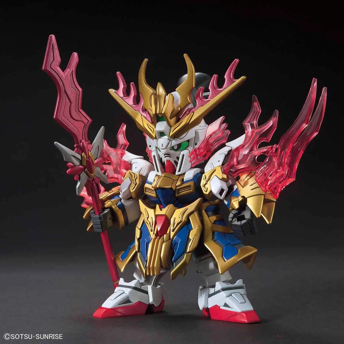 SD SANGOKU SOKETSUDEN Zhang Fei GOD GUNDAM collectible scale model made of plastics by Bandai
