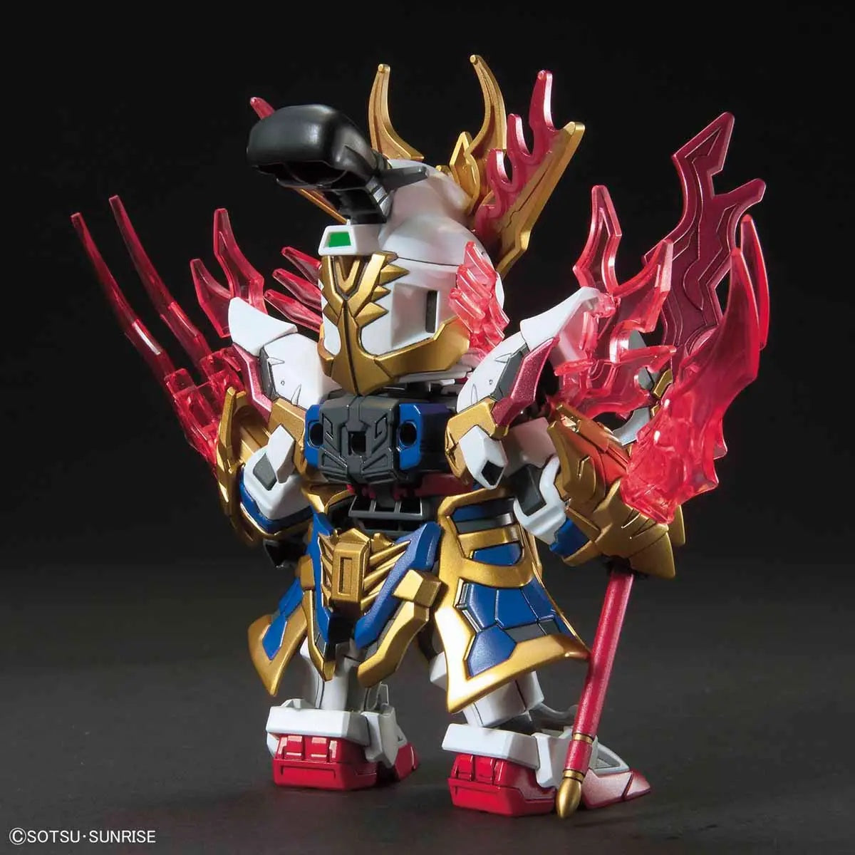 SD SANGOKU SOKETSUDEN Zhang Fei GOD GUNDAM collectible scale model made of plastics by Bandai