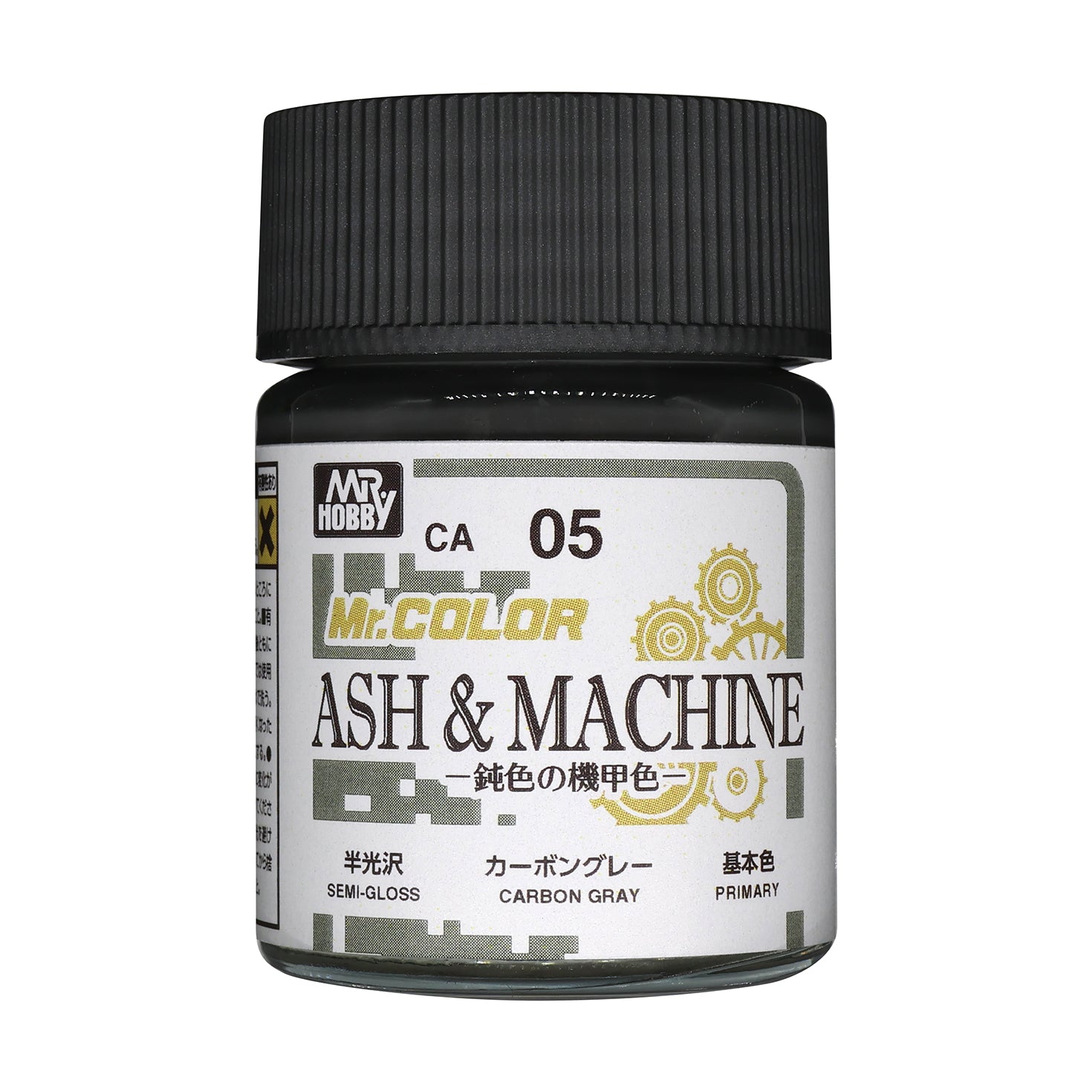 Mr. Hobby CA05 Mr. Color Ash & Machine Carbon Gray Model Paint by GSI Creos 18 ml paint bottle front view
