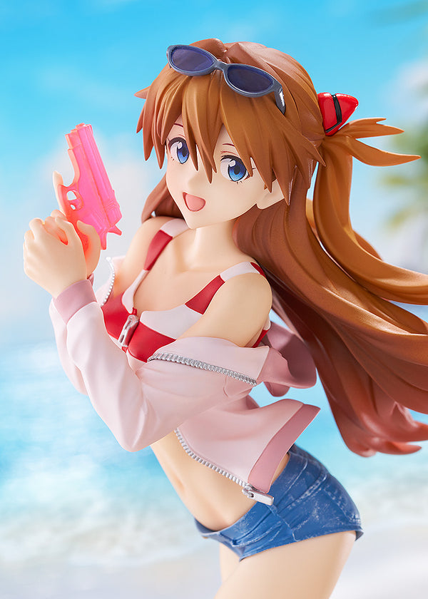 POP UP PARADE BEACH QUEENS Asuka Shikinami Langley L Size collectible scale model made of plastics by Good Smile Company
