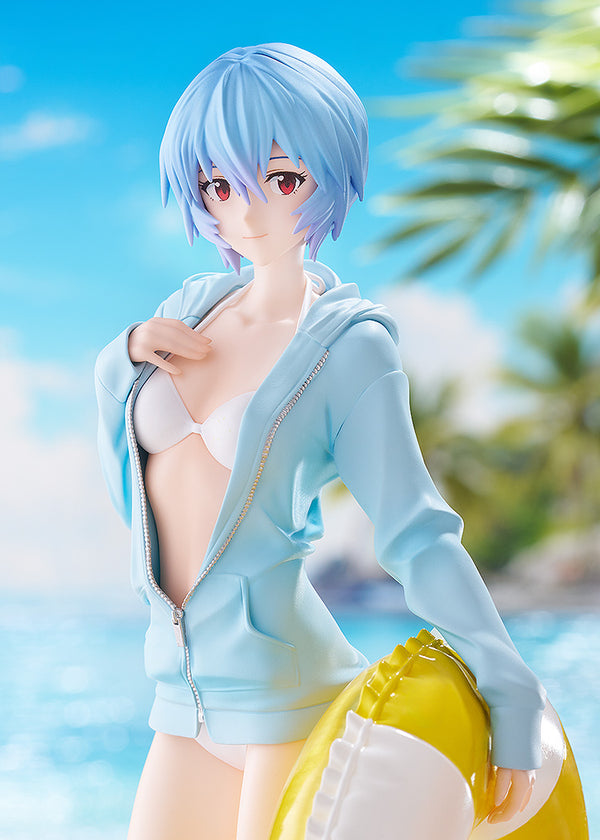 POP UP PARADE BEACH QUEENS Rei Ayanami L Size collectible scale model made of plastics by Good Smile Company