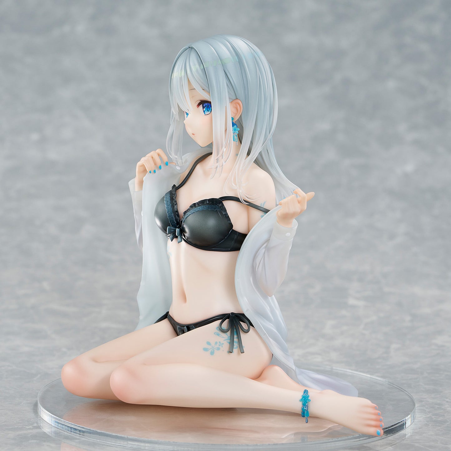Fuumi Illustration Okigae Ginpatsu-chan Sorairo no Asa Limited Costume Ver. collectible scale model made of plastics by Tokyo Figure