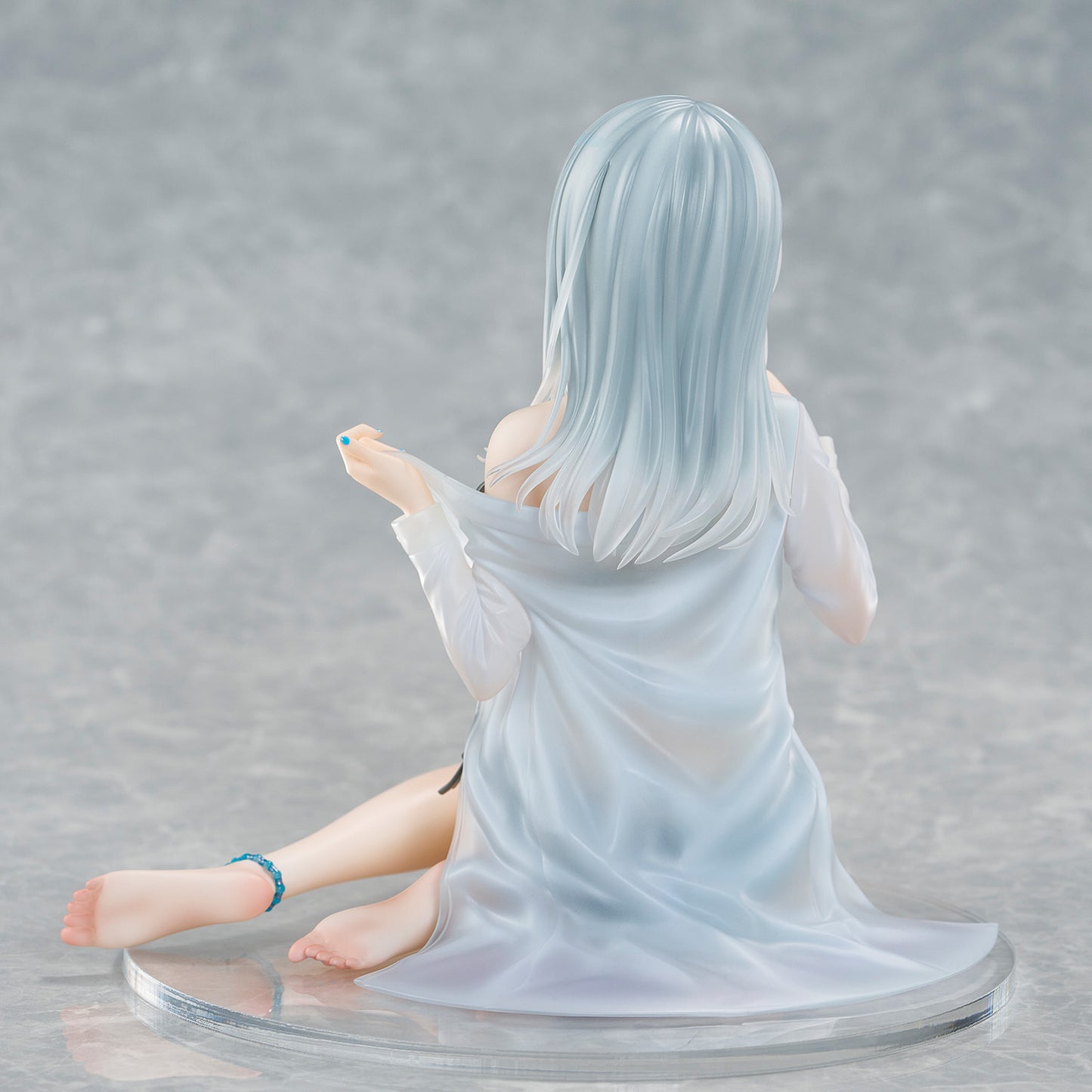 Fuumi Illustration Okigae Ginpatsu-chan Sorairo no Asa Limited Costume Ver. collectible scale model made of plastics by Tokyo Figure