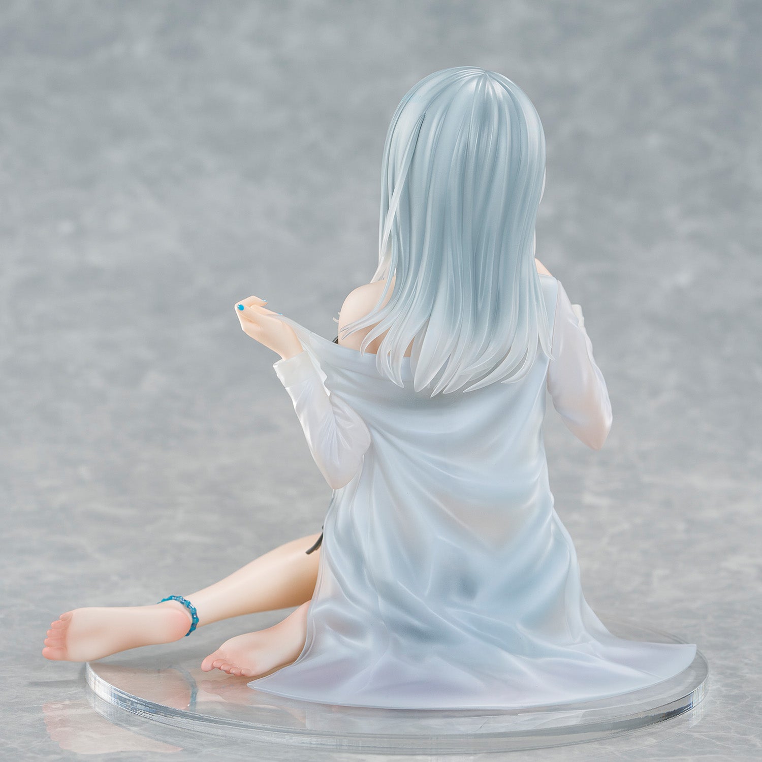 Fuumi Illustration Okigae Ginpatsu-chan Sorairo no Asa Limited Costume Ver. collectible scale model made of plastics by Tokyo Figure
