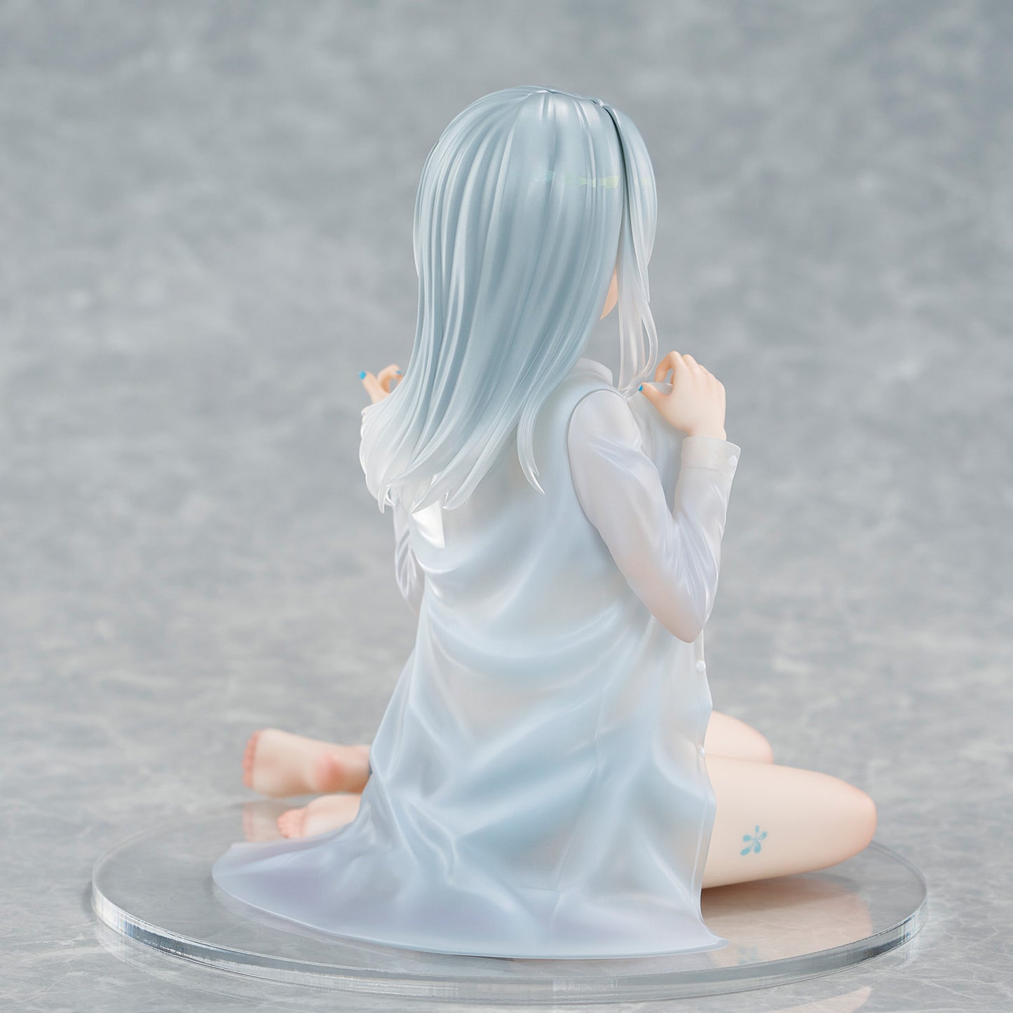 Fuumi Illustration Okigae Ginpatsu-chan Sorairo no Asa Limited Costume Ver. collectible scale model made of plastics by Tokyo Figure