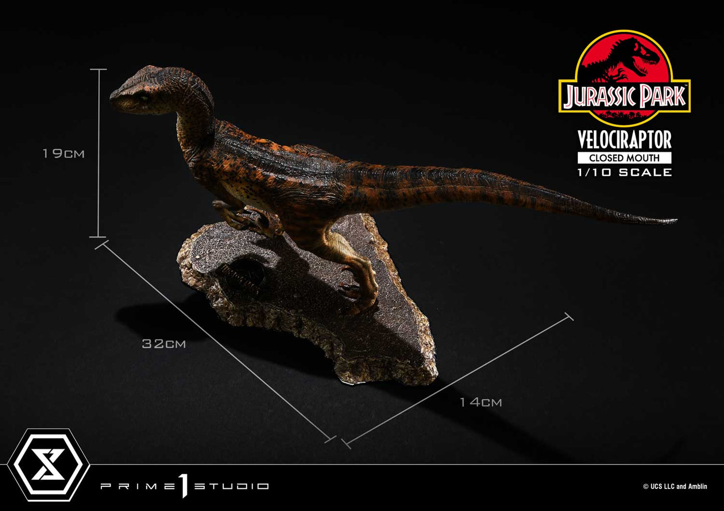 Prime Collectible Figure Velociraptor Closed Mouth collectible scale model made of plastics by Tokyo Figure