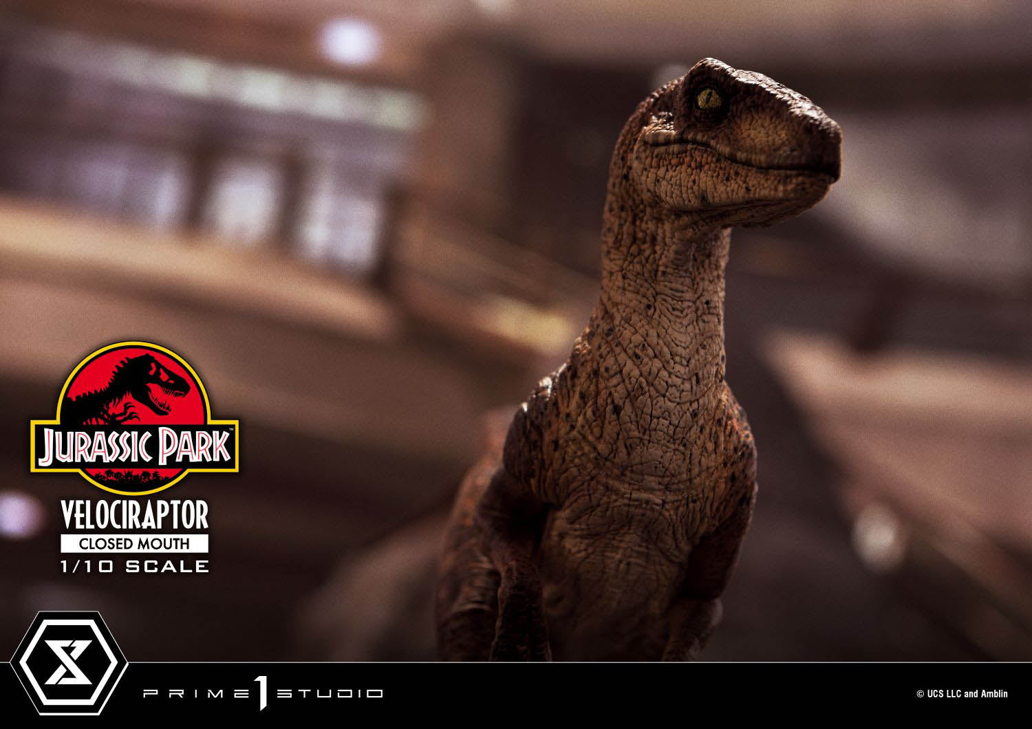Prime Collectible Figure Velociraptor Closed Mouth collectible scale model made of plastics by Tokyo Figure
