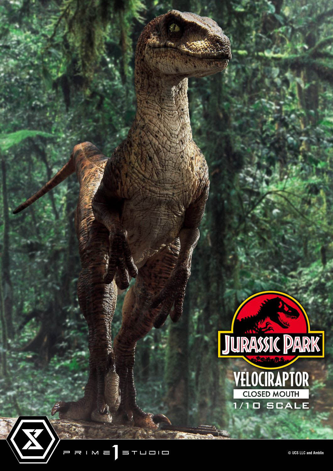 Prime Collectible Figure Velociraptor Closed Mouth collectible scale model made of plastics by Tokyo Figure