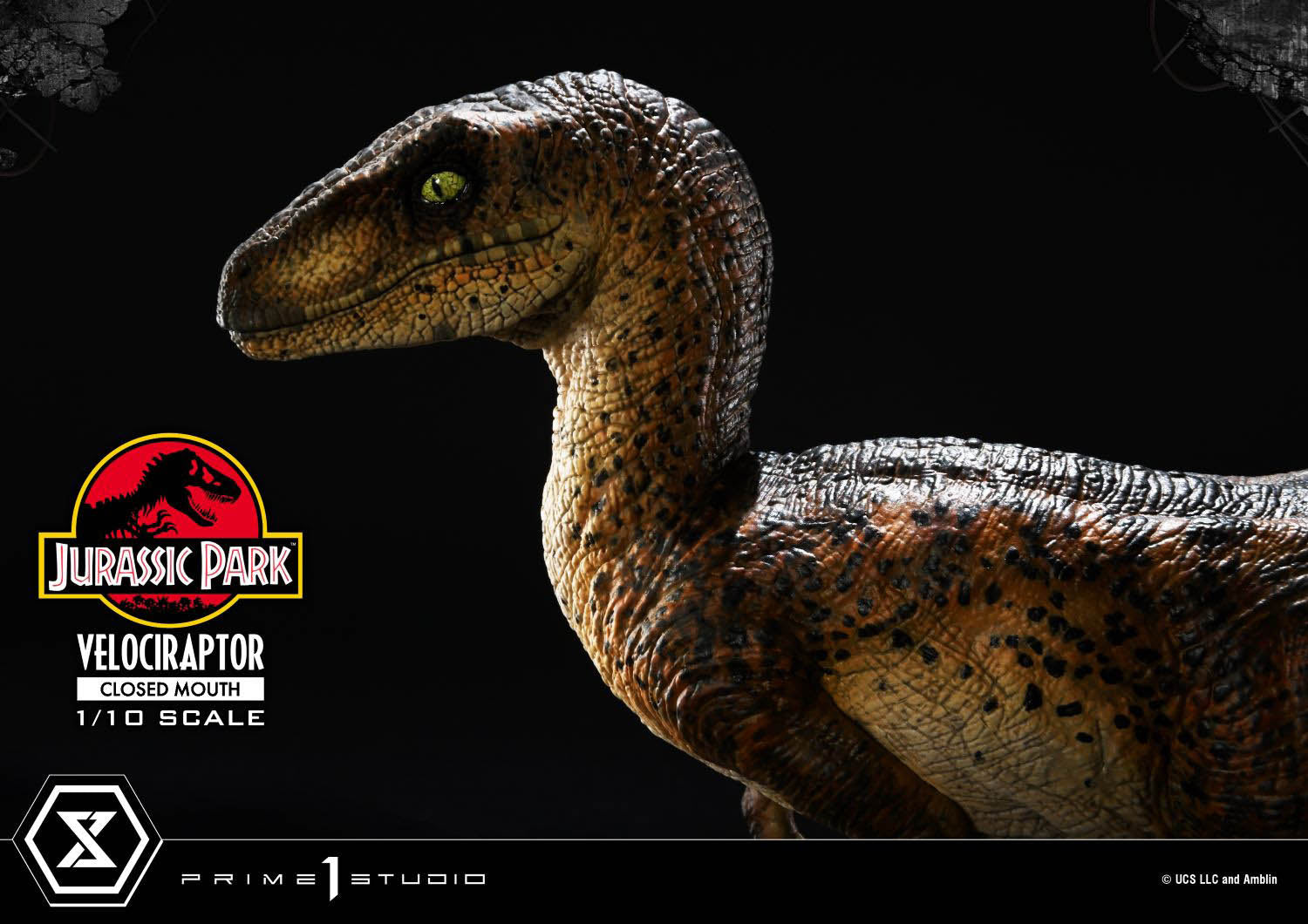 Prime Collectible Figure Velociraptor Closed Mouth collectible scale model made of plastics by Tokyo Figure