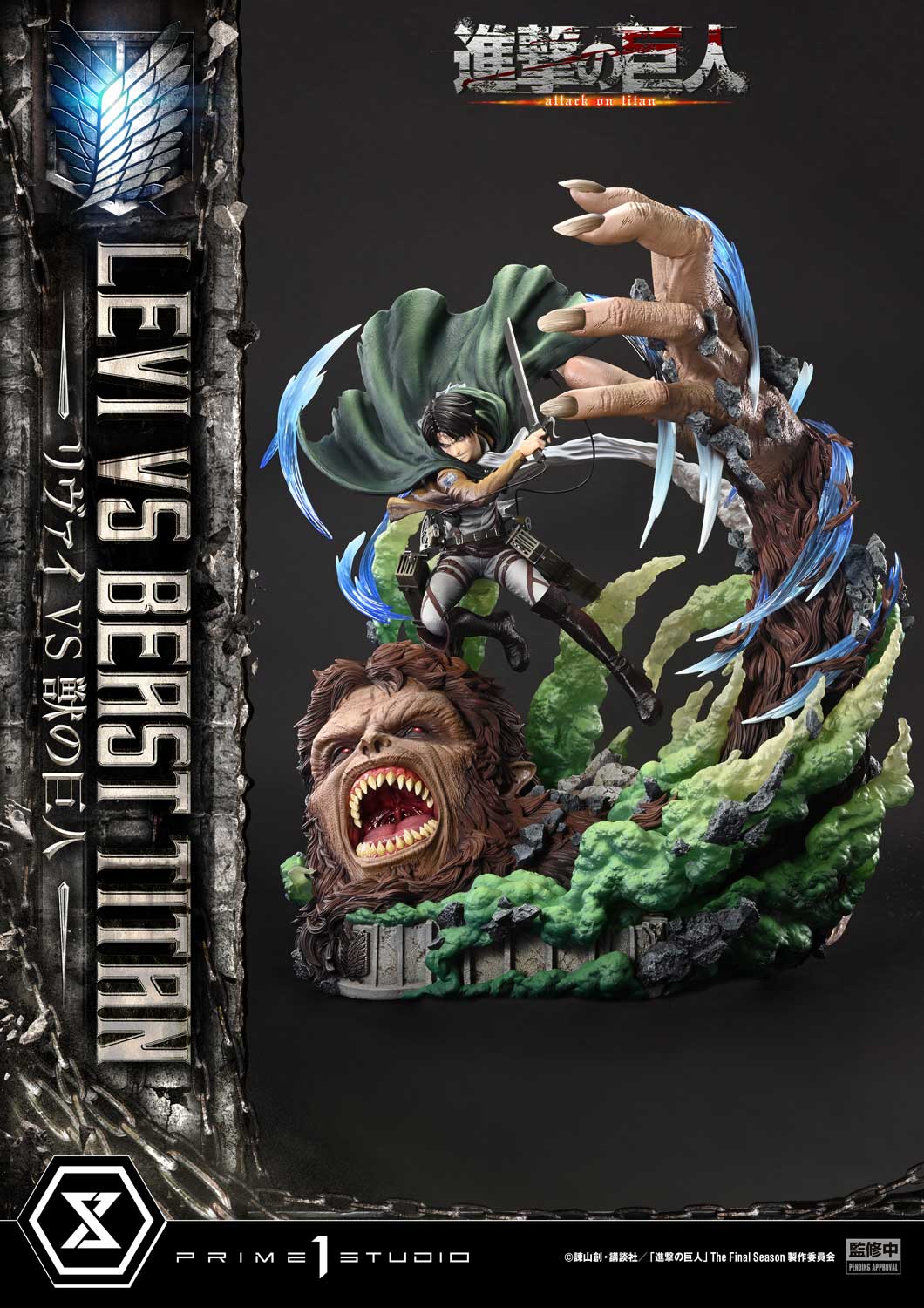 Ultimate Premium Masterline Levi VS Beast Titan collectible scale model made of plastics by Tokyo Figure