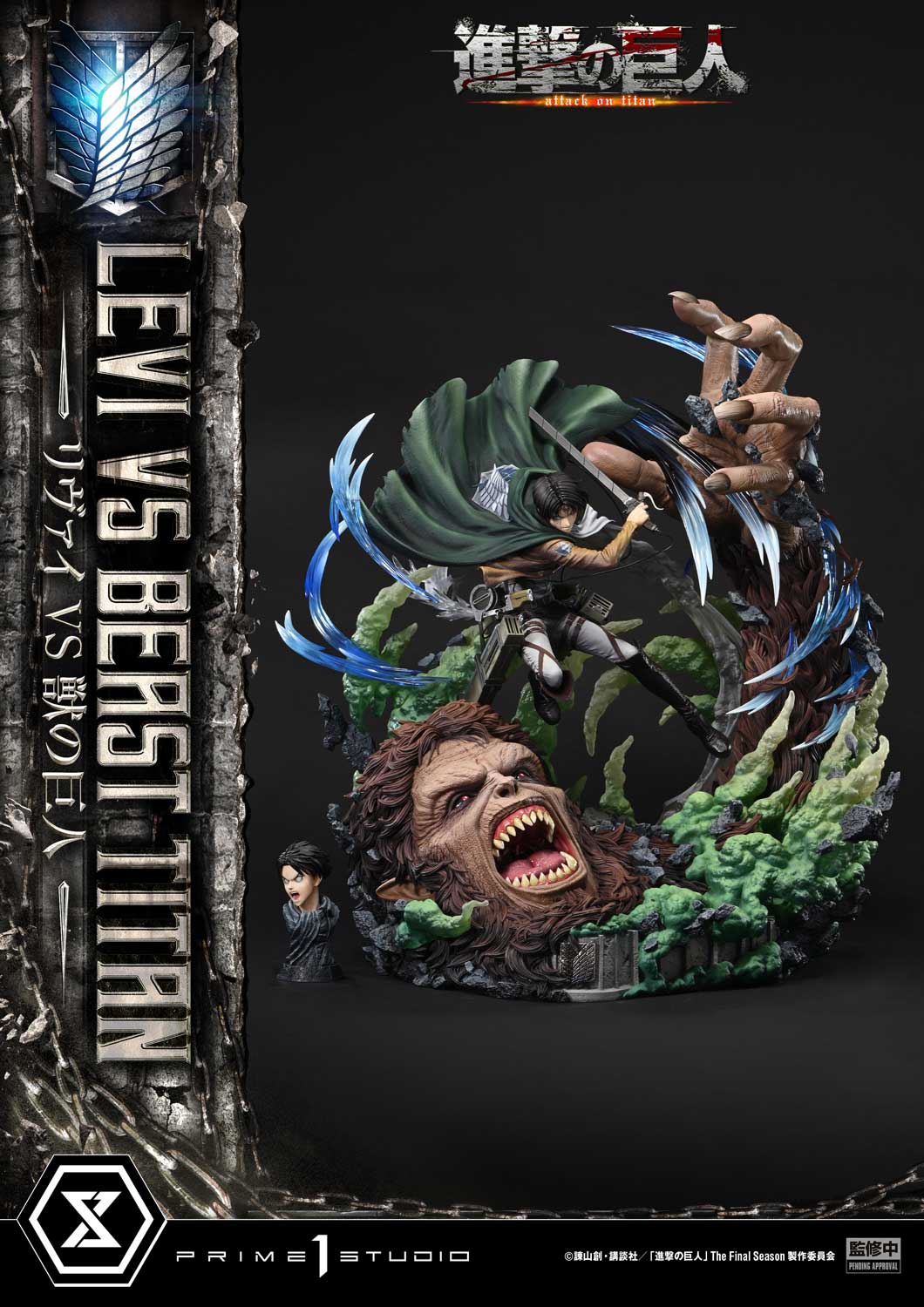 Ultimate Premium Masterline Levi VS Beast Titan collectible scale model made of plastics by Tokyo Figure