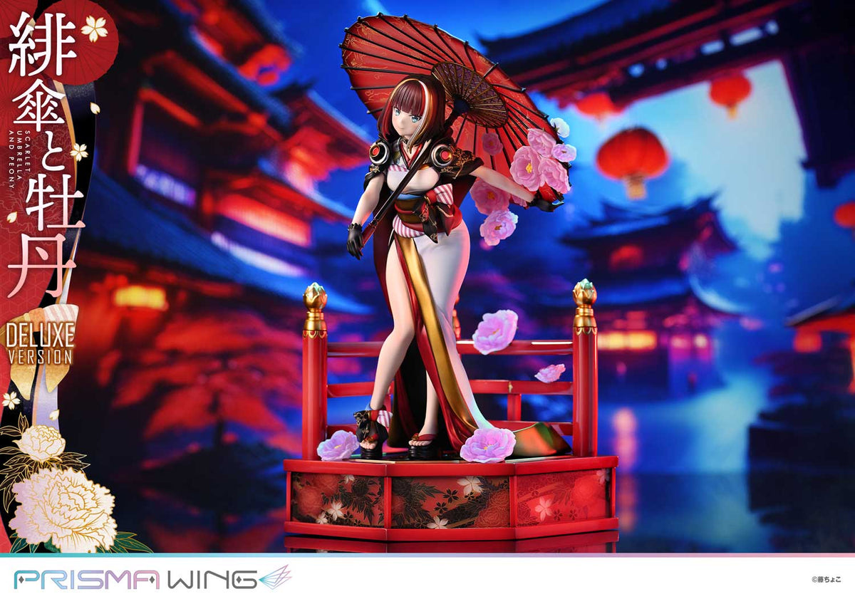 Original Illustration / fuzichoco - Scarlet Umbrella and Peony PRISMA WING DX Edition 1/7 Scale Figure collectible scale model made of plastics by Tokyo Figure