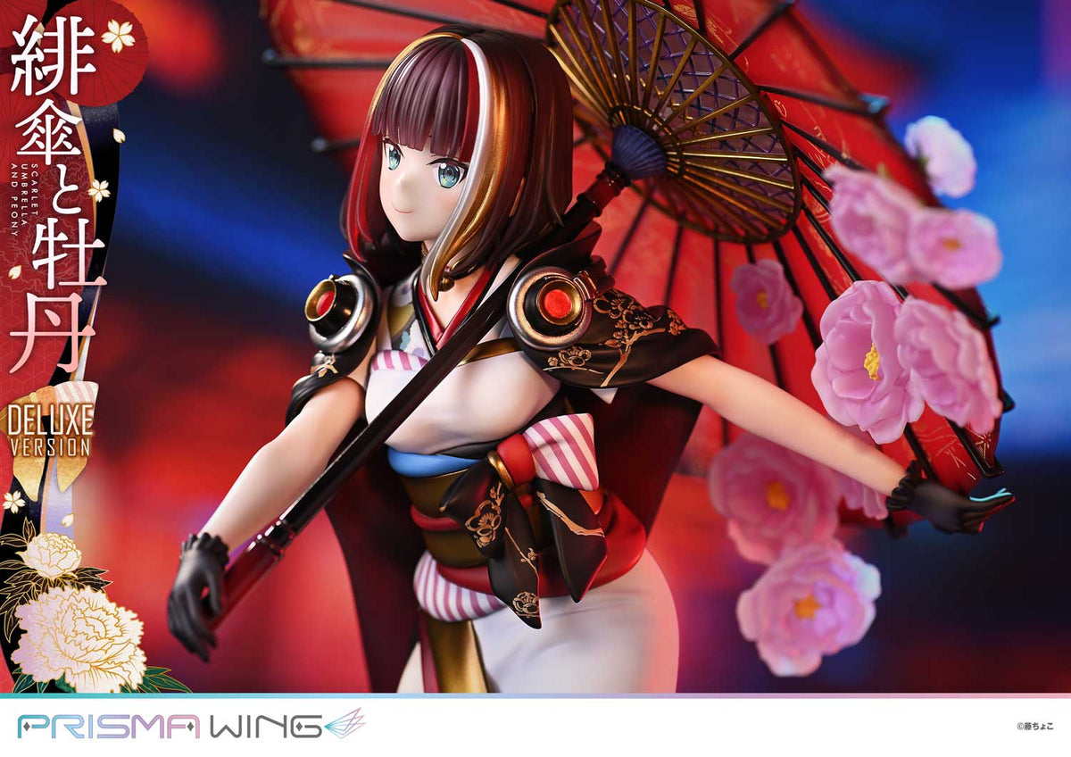 Original Illustration / fuzichoco - Scarlet Umbrella and Peony PRISMA WING DX Edition 1/7 Scale Figure collectible scale model made of plastics by Tokyo Figure