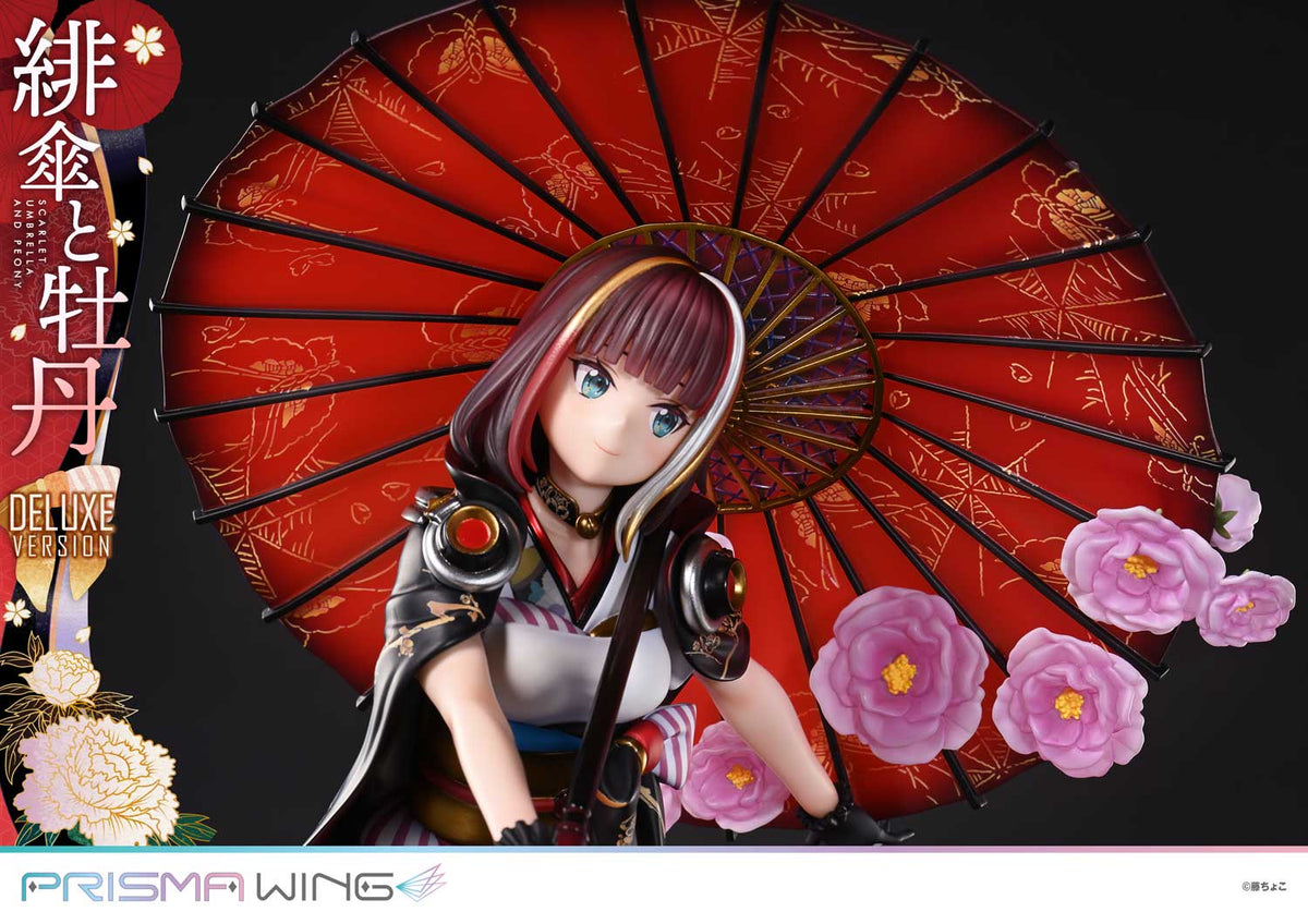 Original Illustration / fuzichoco - Scarlet Umbrella and Peony PRISMA WING DX Edition 1/7 Scale Figure collectible scale model made of plastics by Tokyo Figure