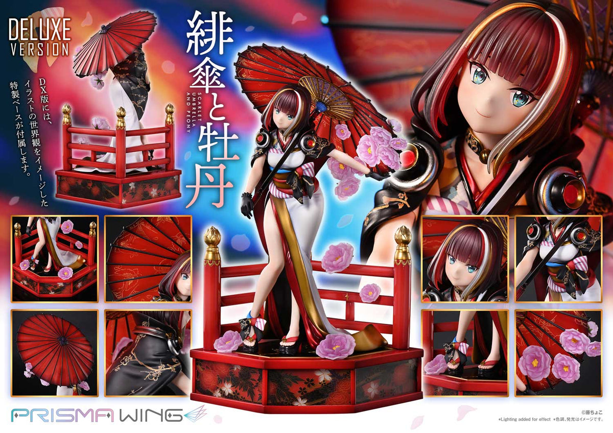 Original Illustration / fuzichoco - Scarlet Umbrella and Peony PRISMA WING DX Edition 1/7 Scale Figure collectible scale model made of plastics by Tokyo Figure