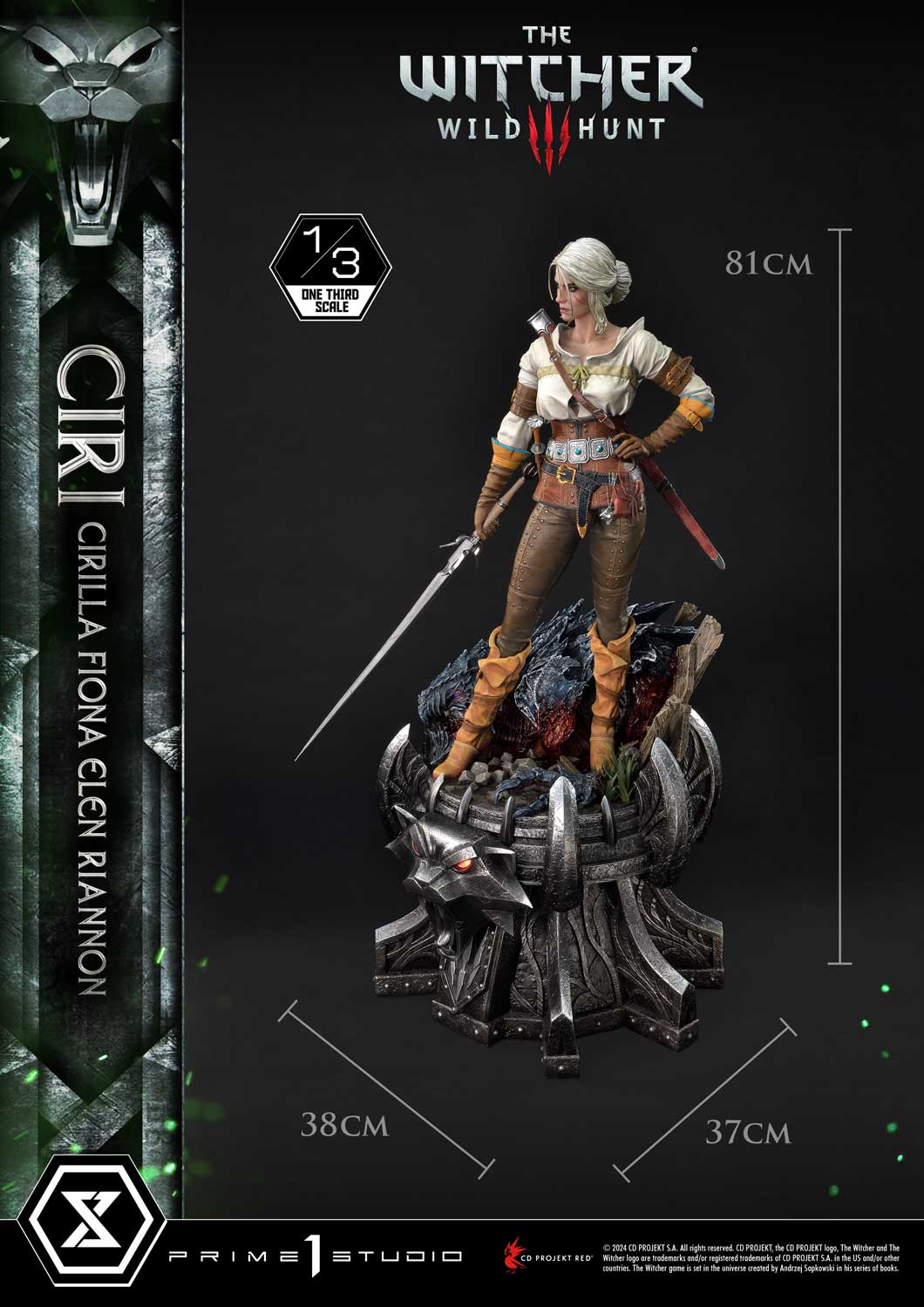 Museum Masterline Ciri collectible scale model made of plastics by Tokyo Figure