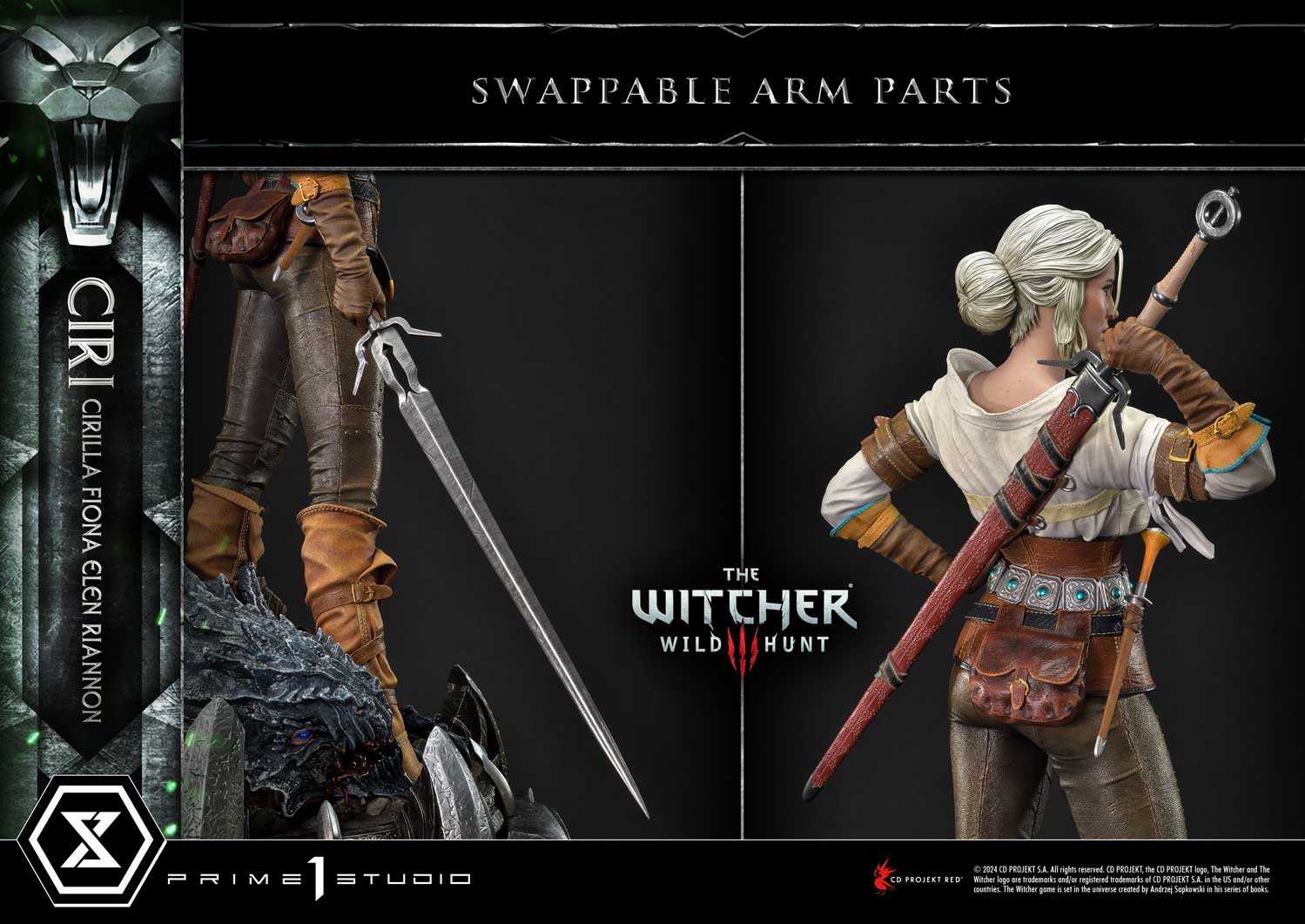 Museum Masterline Ciri collectible scale model made of plastics by Tokyo Figure