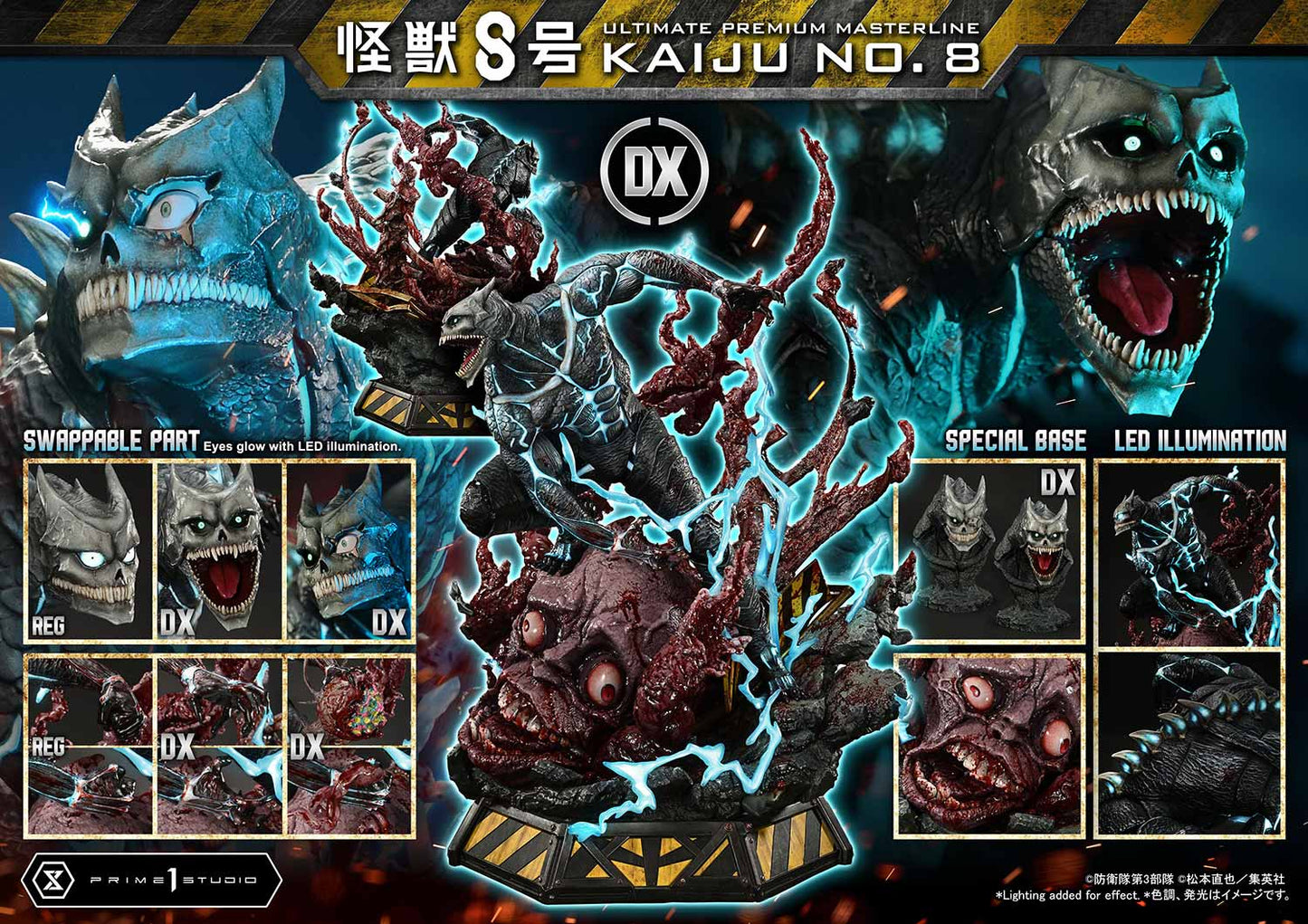 Ultimate Premium Masterline Kaiju No. 8 DX Edition collectible scale model made of plastics by Tokyo Figure