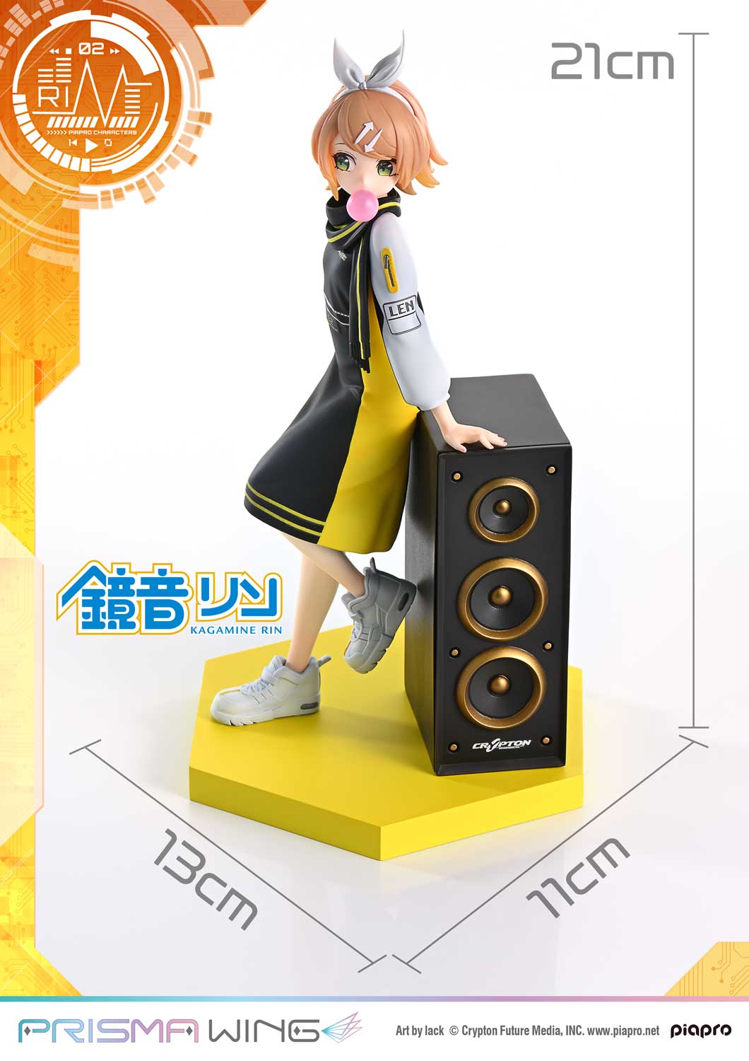 PRISMA WING Kagamine Rin Art by lack 1/7 Scale Figure collectible scale model made of plastics by Tokyo Figure