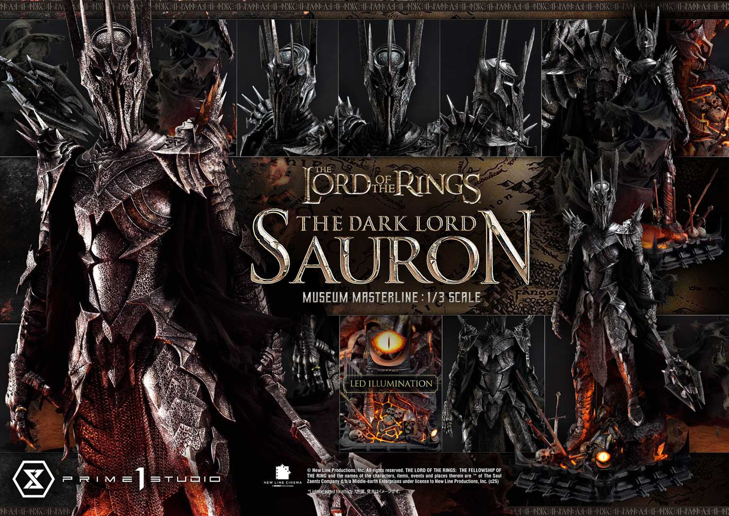 The Lord of the Rings - Museum Masterline The Dark Lord Sauron collectible scale model made of plastics by Tokyo Figure
