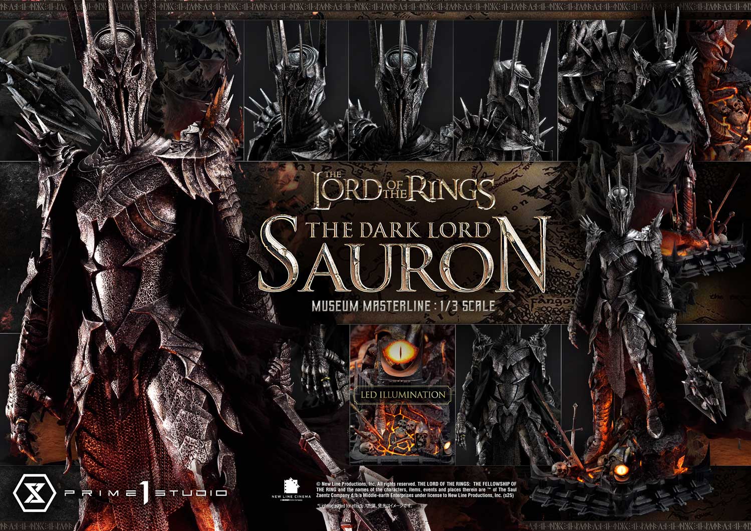 The Lord of the Rings - Museum Masterline The Dark Lord Sauron collectible scale model made of plastics by Tokyo Figure