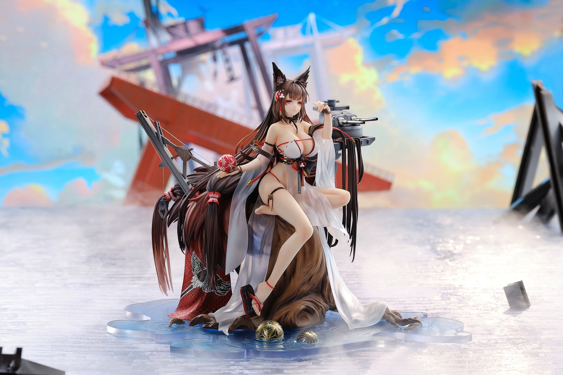 Azur Lane Amagi Shizuku Hashirimizu Ver collectible scale model made of plastics by Tokyo Figure