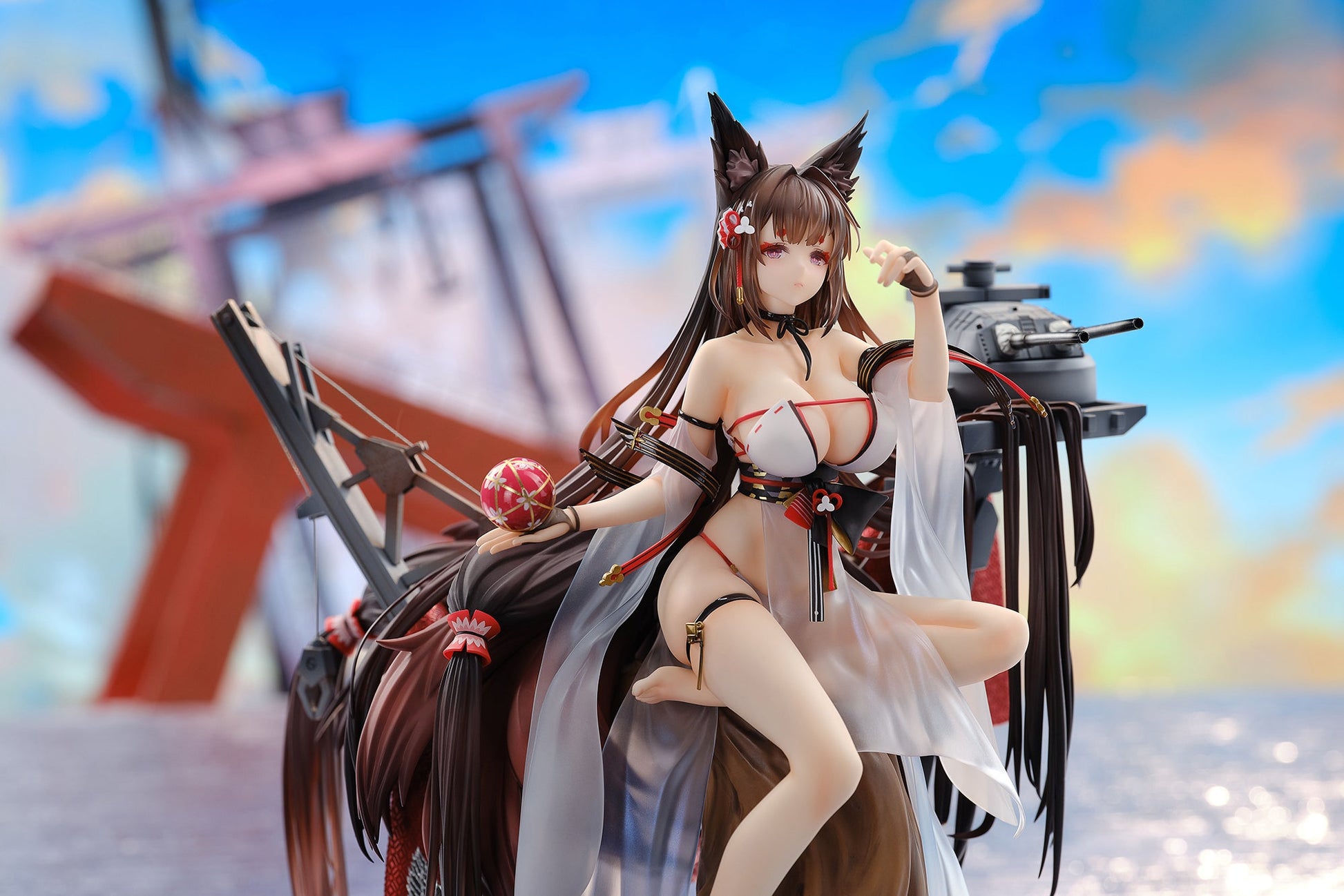 Azur Lane Amagi Shizuku Hashirimizu Ver. Special Edition with Acrylic Display Case collectible scale model made of plastics by Tokyo Figure