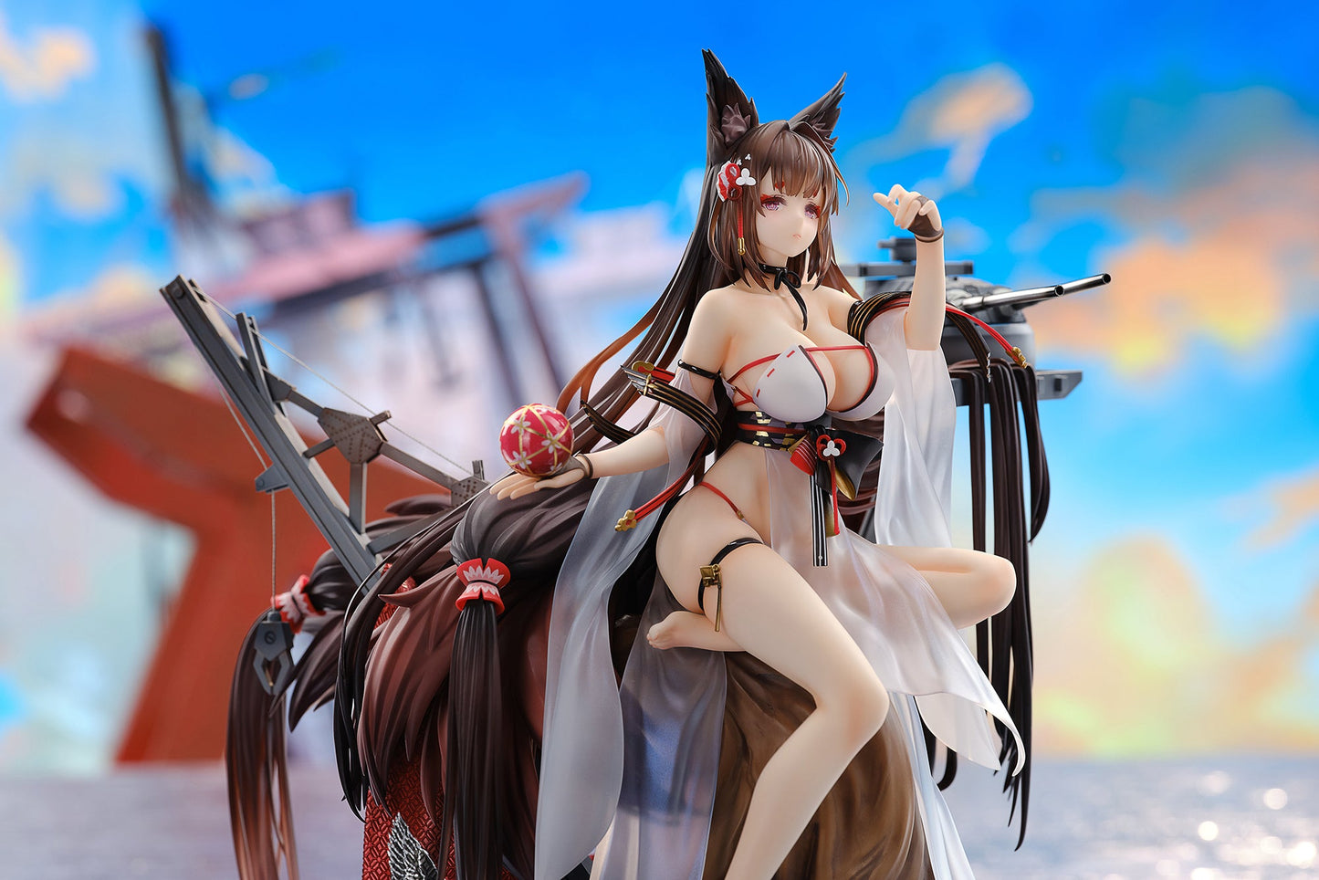 Azur Lane Amagi Shizuku Hashirimizu Ver. Special Edition with Acrylic Display Case collectible scale model made of plastics by Tokyo Figure
