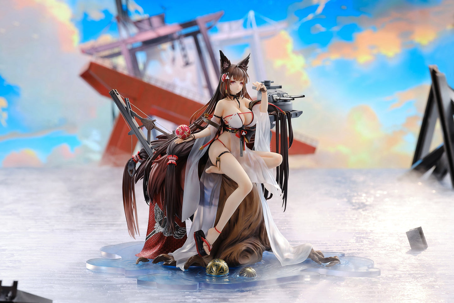 Azur Lane Amagi Shizuku Hashirimizu Ver. Special Edition with Acrylic Display Case collectible scale model made of plastics by Tokyo Figure