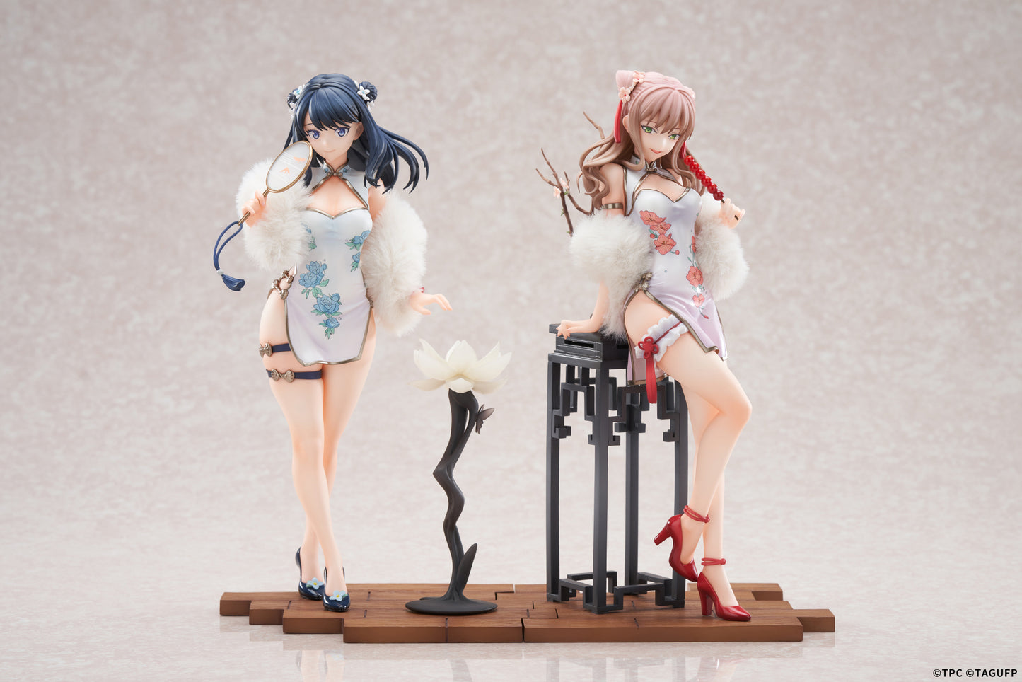 Takarada Rikka & Minami Yume Set China Dress Ver. collectible scale model made of plastics by Tokyo Figure