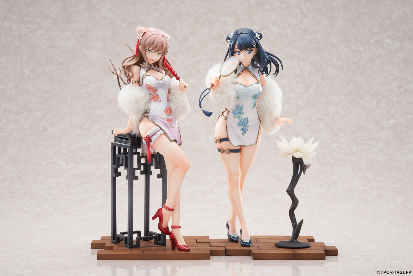 Takarada Rikka & Minami Yume Set China Dress Ver. collectible scale model made of plastics by Tokyo Figure