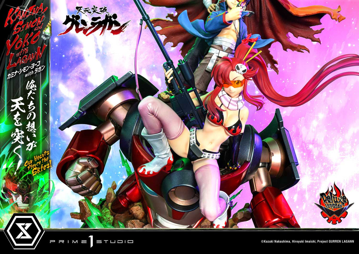 Tengen Toppa Gurren Lagann - Ultimate Premium Master Line – Kamina, Simon & Yoko with Lagann DX Edition collectible scale model made of plastics by Tokyo Figure