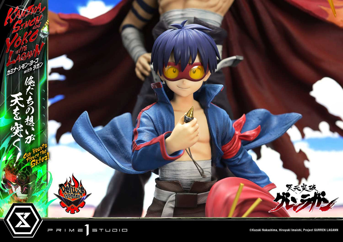 Tengen Toppa Gurren Lagann - Ultimate Premium Master Line – Kamina, Simon & Yoko with Lagann DX Edition collectible scale model made of plastics by Tokyo Figure