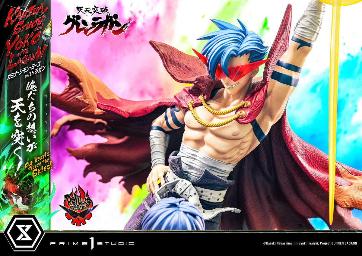 Tengen Toppa Gurren Lagann - Ultimate Premium Master Line – Kamina, Simon & Yoko with Lagann DX Edition collectible scale model made of plastics by Tokyo Figure