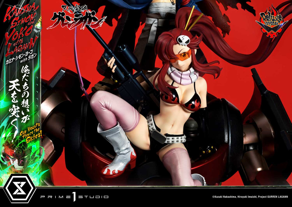 Tengen Toppa Gurren Lagann - Ultimate Premium Master Line – Kamina, Simon & Yoko with Lagann DX Edition collectible scale model made of plastics by Tokyo Figure