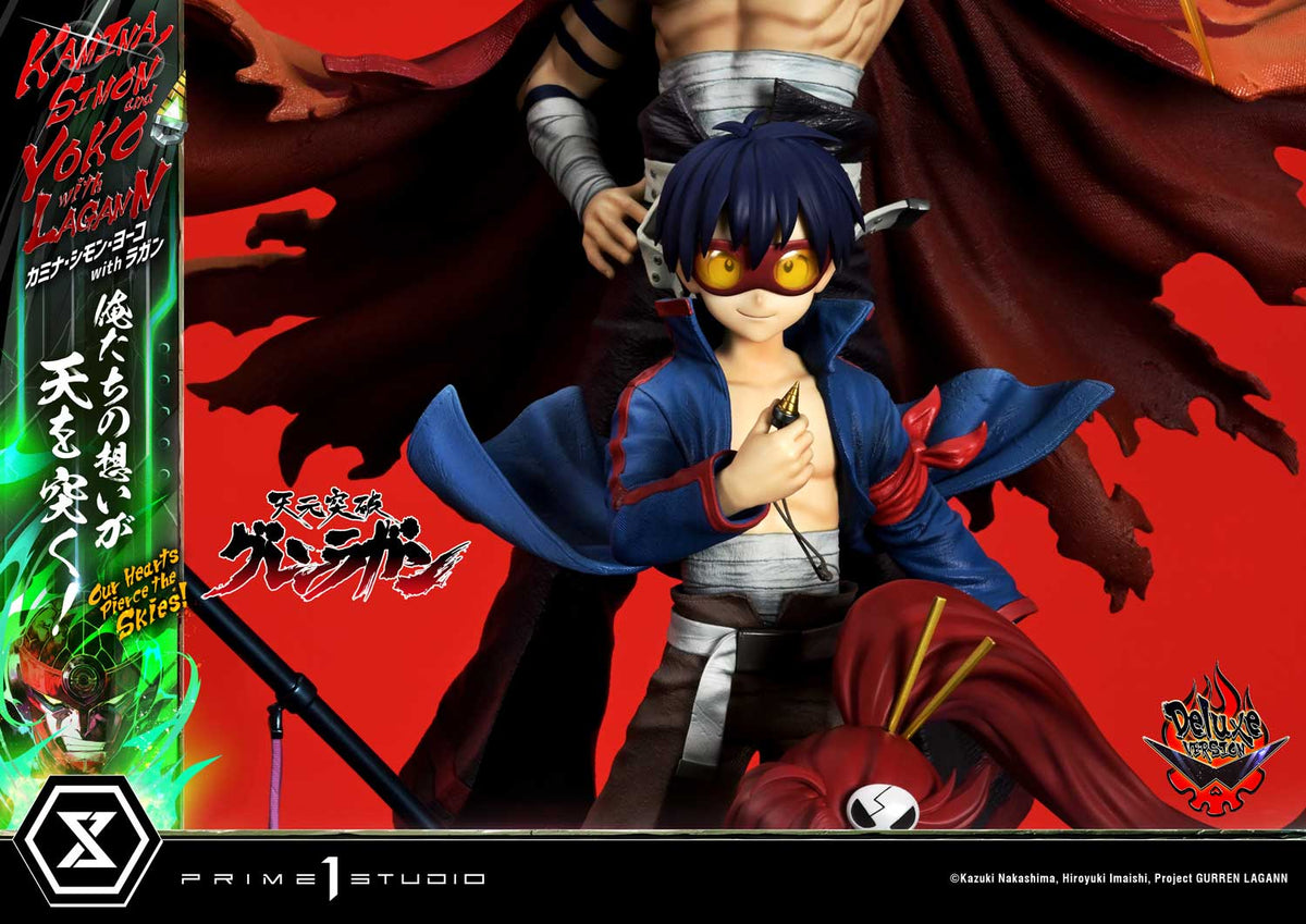 Tengen Toppa Gurren Lagann - Ultimate Premium Master Line – Kamina, Simon & Yoko with Lagann DX Edition collectible scale model made of plastics by Tokyo Figure