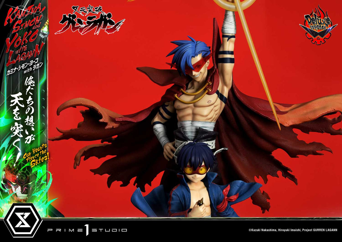 Tengen Toppa Gurren Lagann - Ultimate Premium Master Line – Kamina, Simon & Yoko with Lagann DX Edition collectible scale model made of plastics by Tokyo Figure