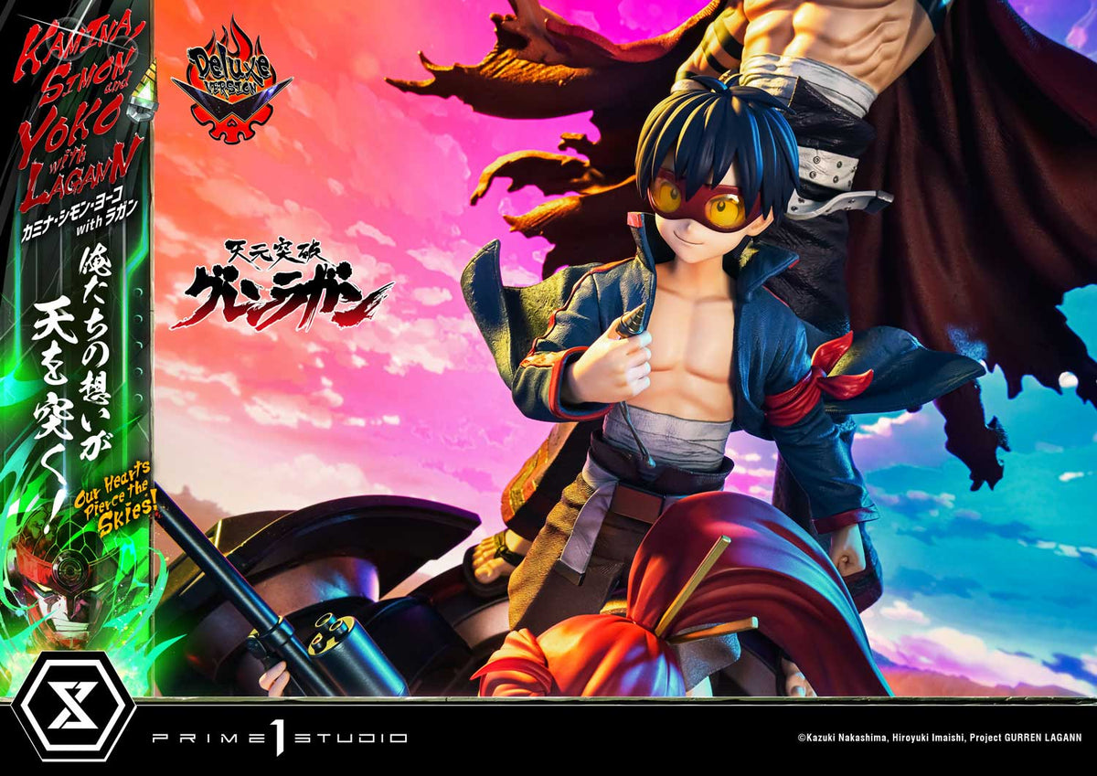 Tengen Toppa Gurren Lagann - Ultimate Premium Master Line – Kamina, Simon & Yoko with Lagann DX Edition collectible scale model made of plastics by Tokyo Figure