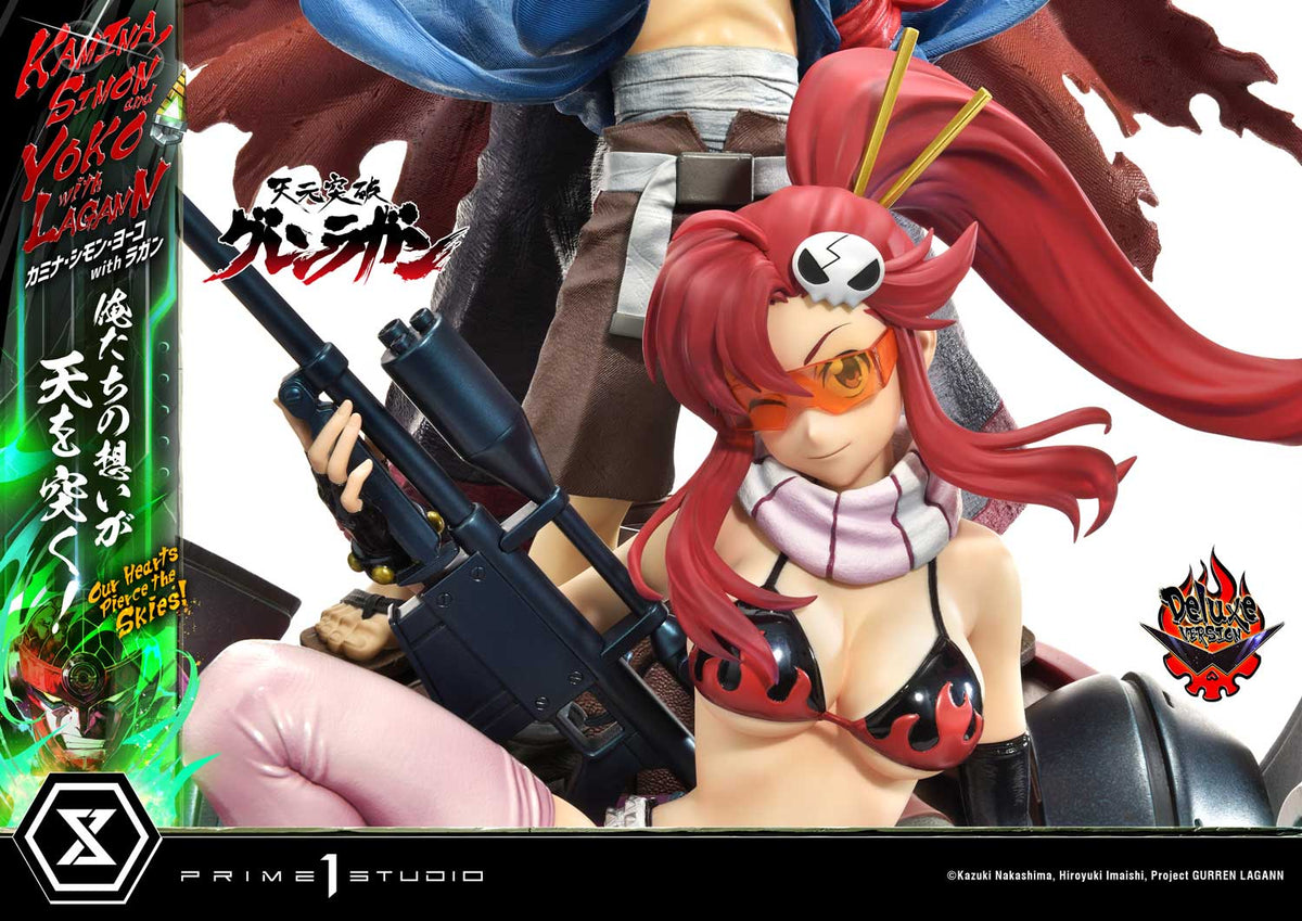 Tengen Toppa Gurren Lagann - Ultimate Premium Master Line – Kamina, Simon & Yoko with Lagann DX Edition collectible scale model made of plastics by Tokyo Figure