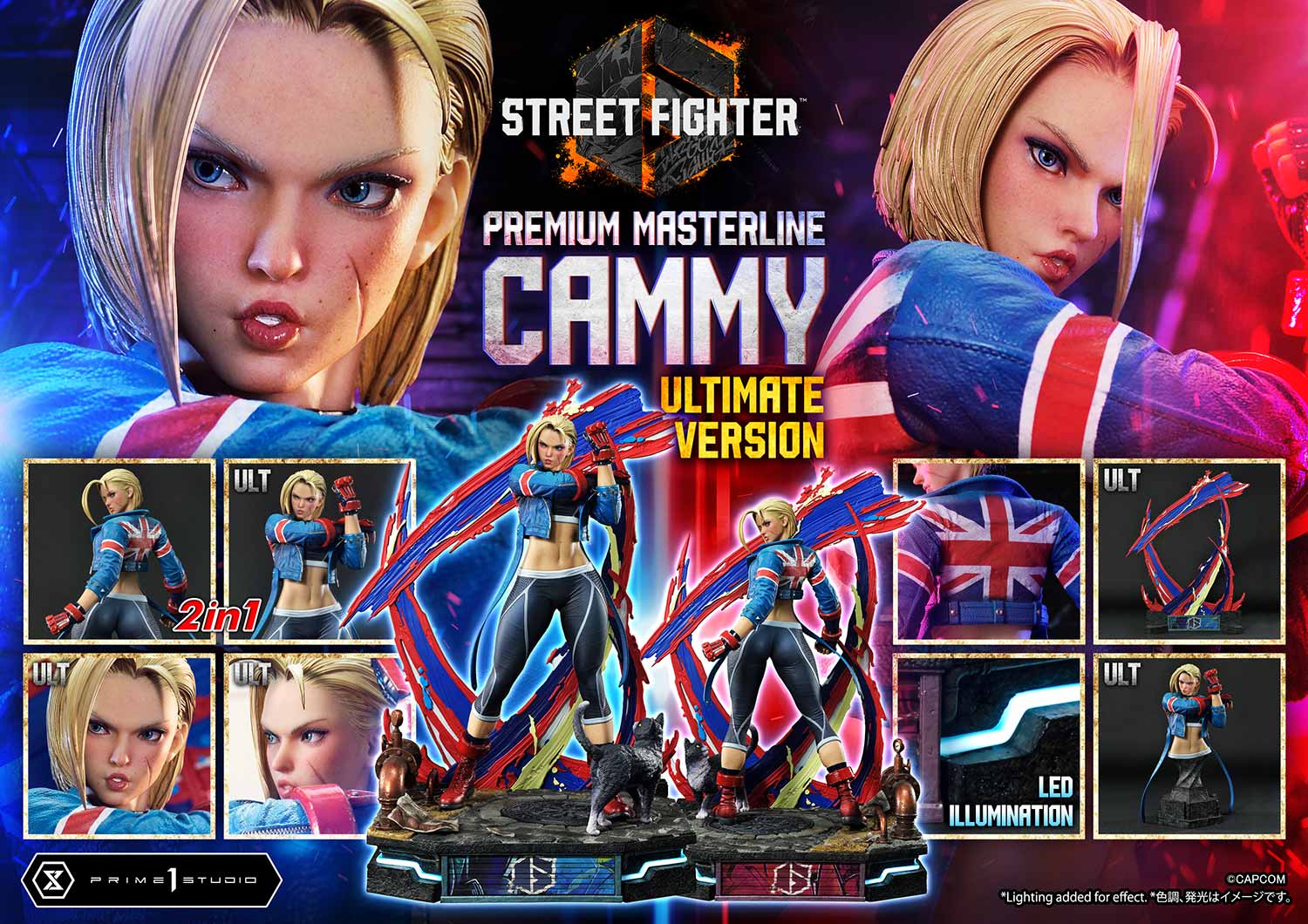 Premium Master Line Street Fighter VI Cammy Ultimate Edition collectible scale model made of plastics by Tokyo Figure