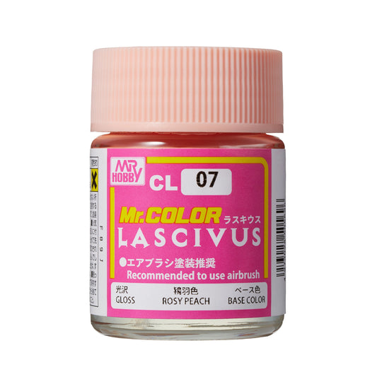 Mr. Hobby CL07 Mr. Color Lascivus Rosy Peach Model Paint by GSI Creos 18 ml paint bottle front view