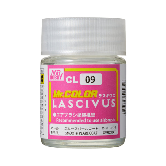 Mr. Hobby CL09 Mr. Color Lascivus Smooth Pearl Coat Model Paint by GSI Creos 18 ml paint bottle front view