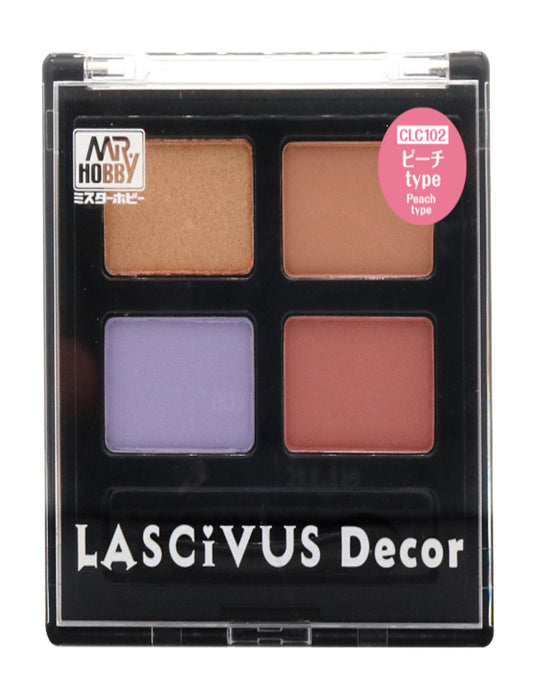 Mr. Hobby CLC102 LASCIVUS Decor Peach Type Model Paint by GSI Creos color swatch front view