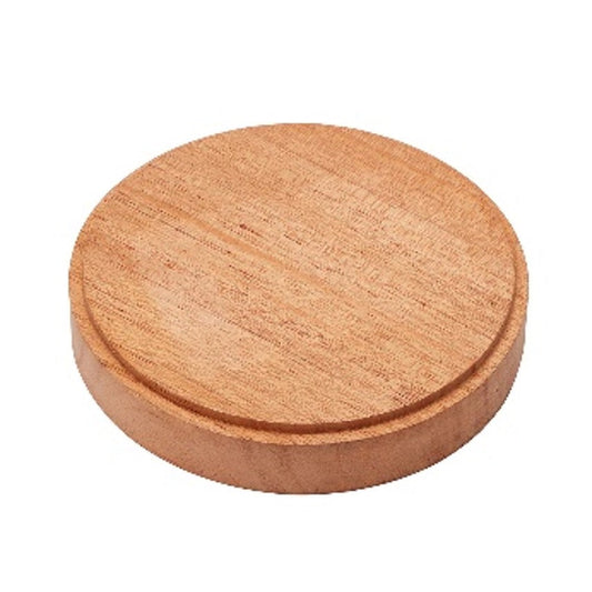 DB008 Wooden Base Round 10 cm Stand, Base by Mr. Hobby made of Mahogany
