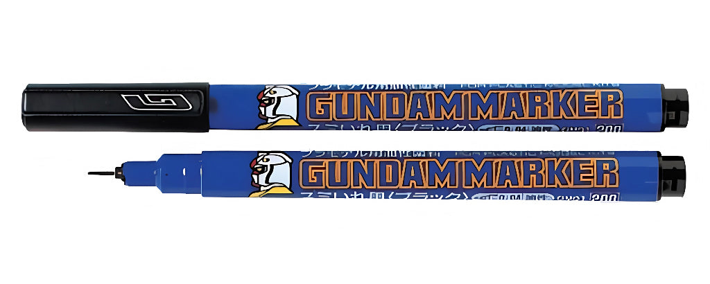 Mr. Hobby GM01 Gundam Marker Black Ink Pen Black color Extra Fine without cap by GSI Creos