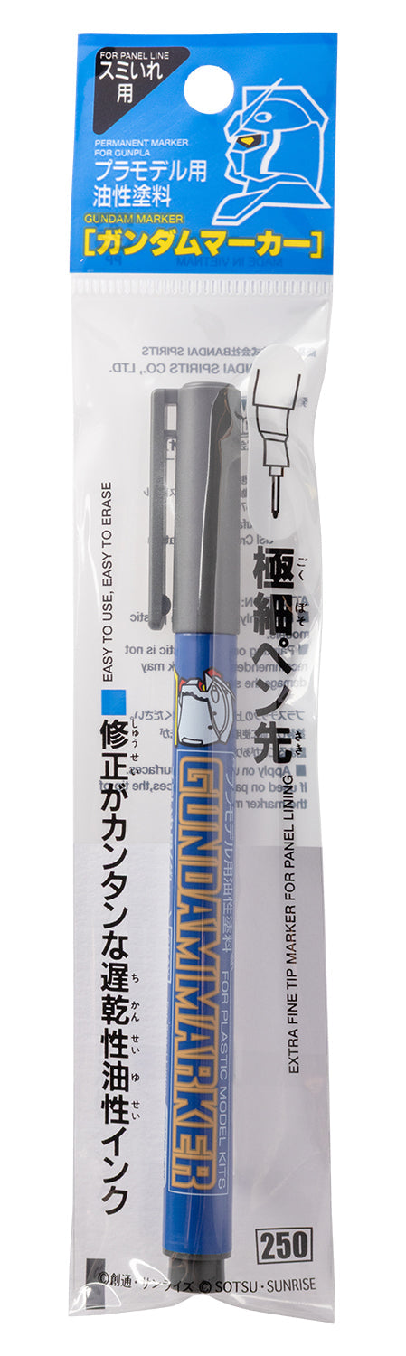 Mr. Hobby GM02 Gundam Marker Gray Ink Pen Gray color Extra Fine Tip in original packaging by GSI Creos